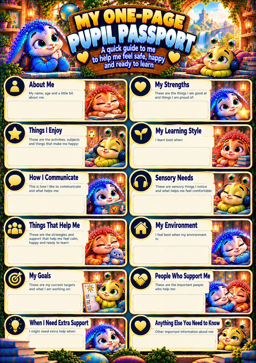 SEND Pupil Support Profile Pack