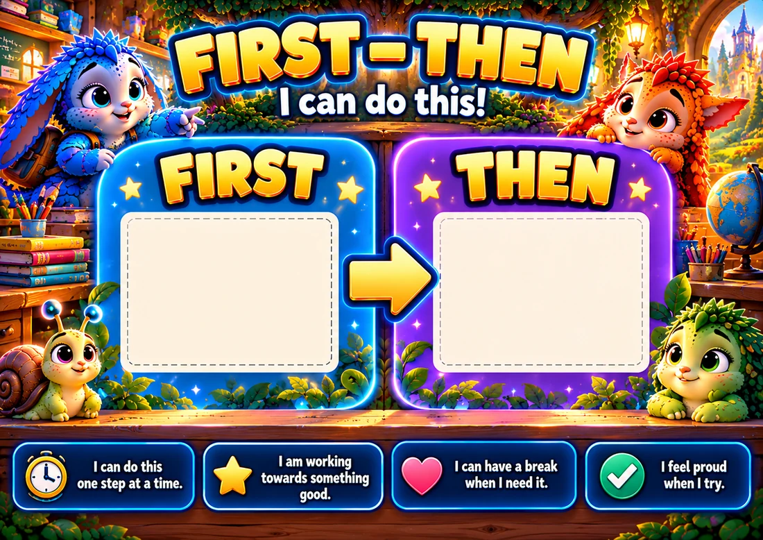 First-Then Board