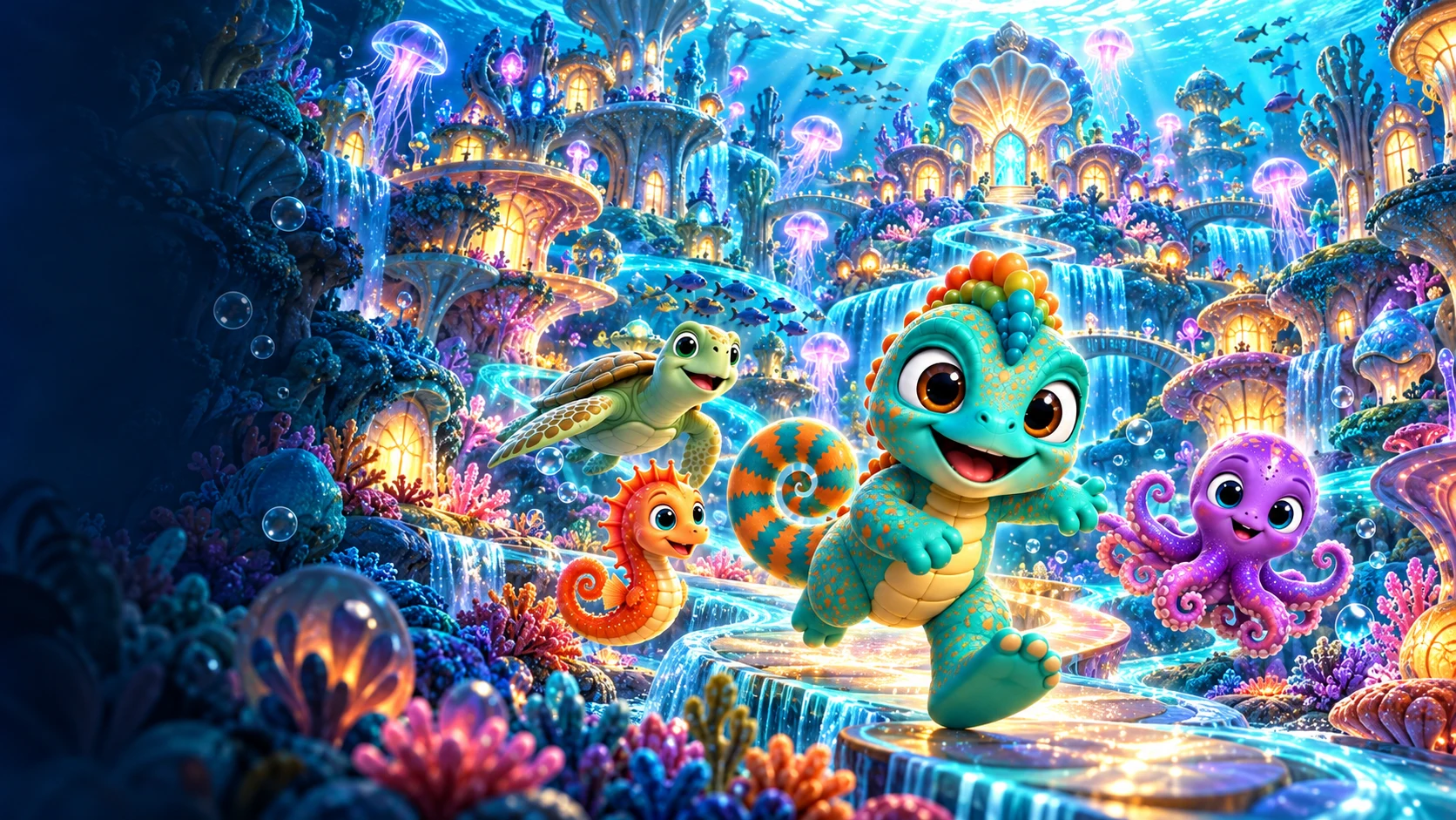 Wavy Worries underwater world with Cal and friends